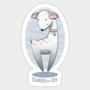 Diamond on a Deer Sticker